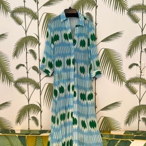 Oliphant dress with slip, cotton. Fabulous summer pool dress